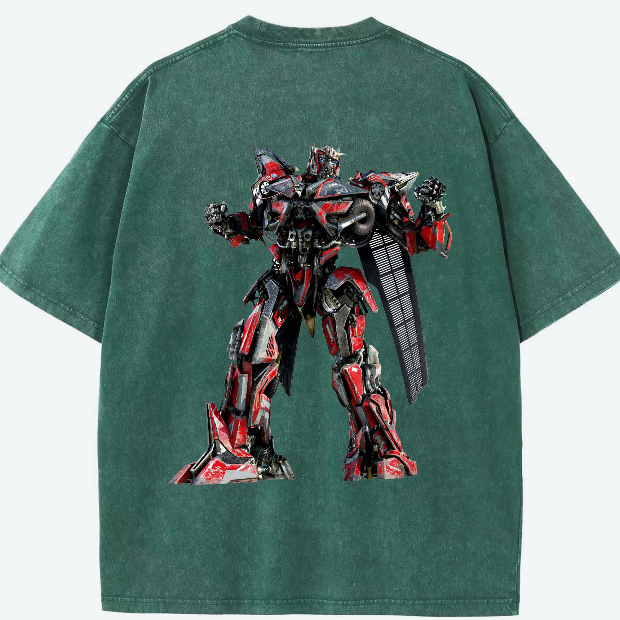 （画像用）  綿100% ヴィンテージ風 半袖Tシャツ（背面プリント）